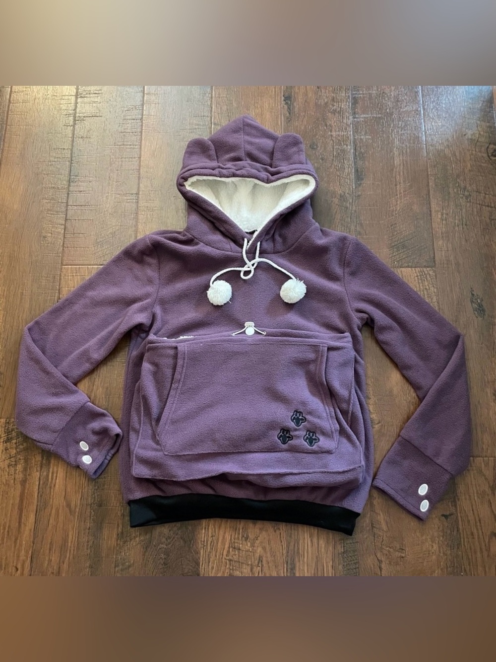 Pet pouch carrier hoodie. Size S